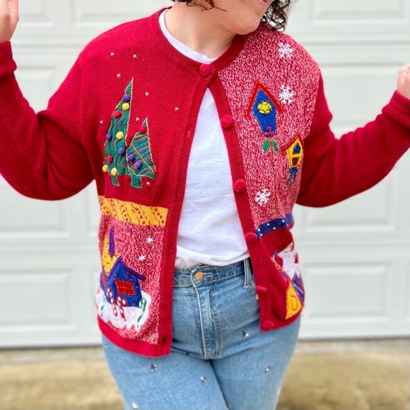 Vintage Christmas Sweater | Bobbie Brooks XL - Picture 11 of 12